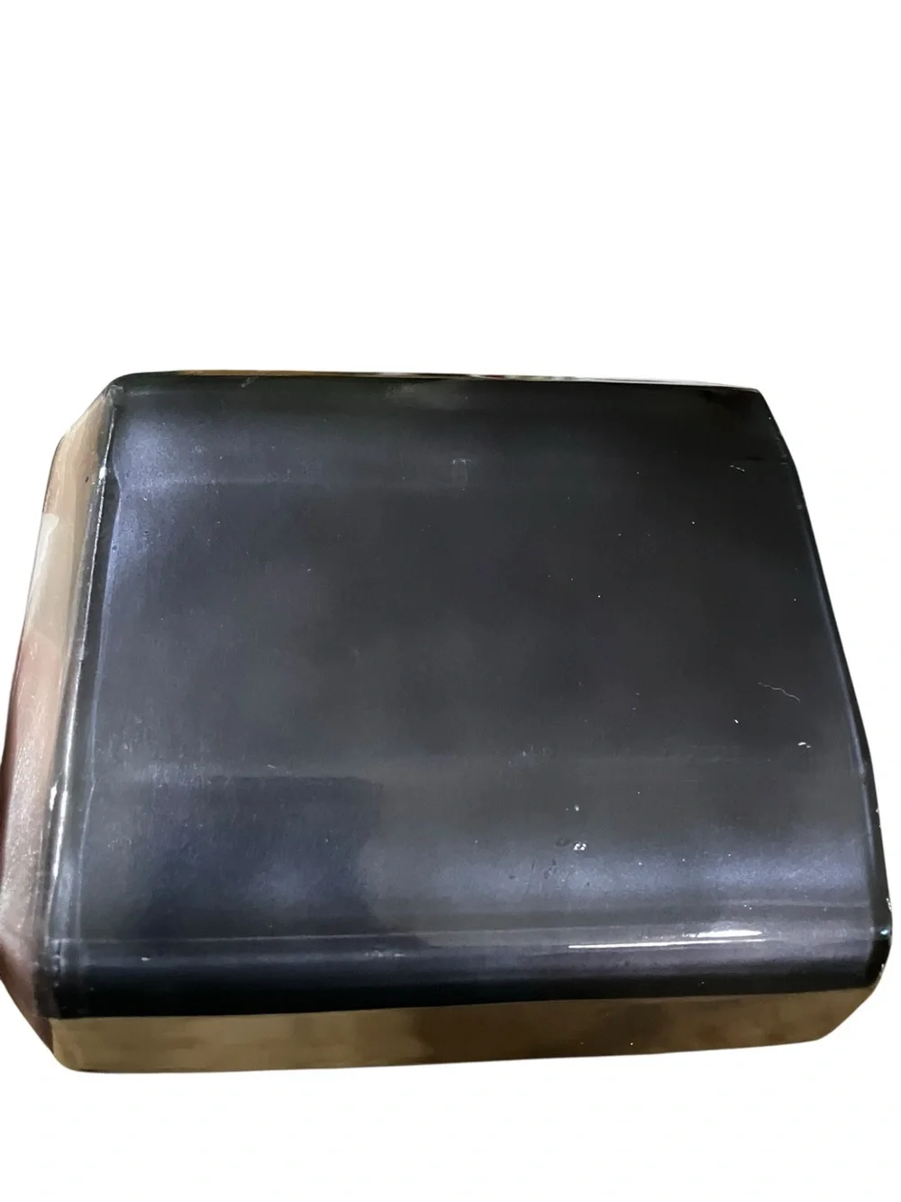 Croscill Home Barron Tissue Box Cover Silver Gray Charcoal Black